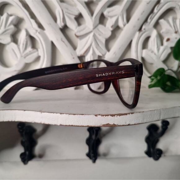 SHADYRAYS Classic Timber in Deep Timber Wood Grain Blue Light Glasses - Picture 5 of 14